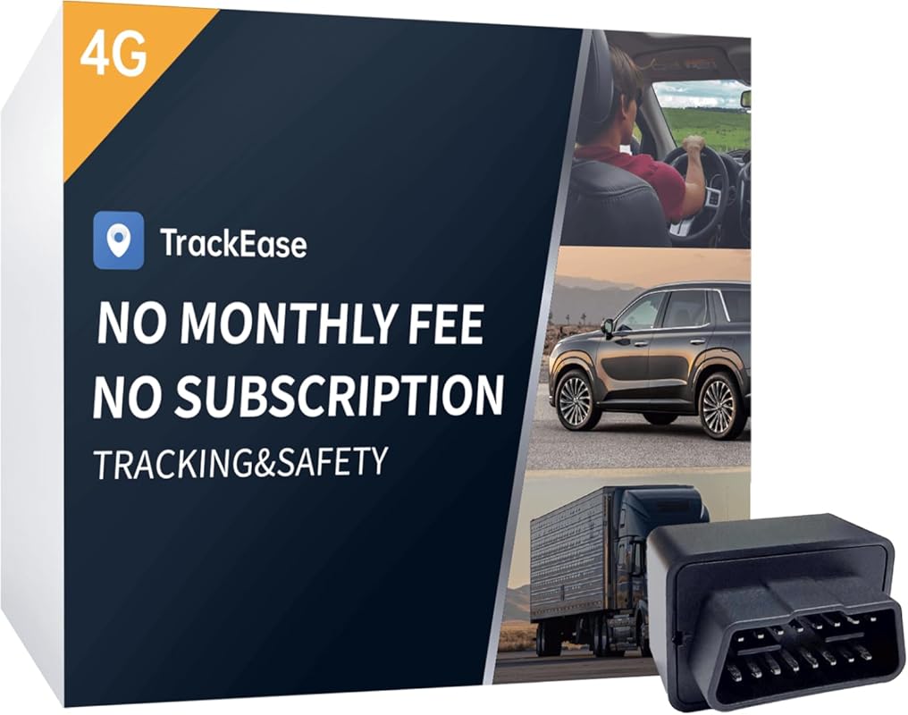 GPS Vehicle Tracker with 4G SIM, Real-Time Tracking, GeoFence, Speedin