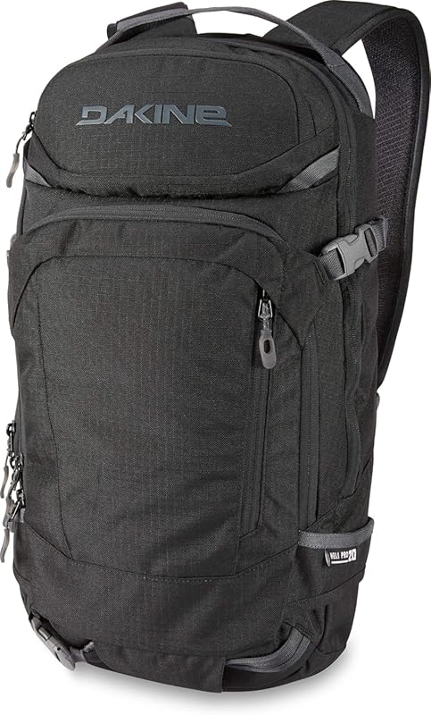 Dakine Heli Pro 20L Black Backpack with Ski and Snowboard Carry Straps