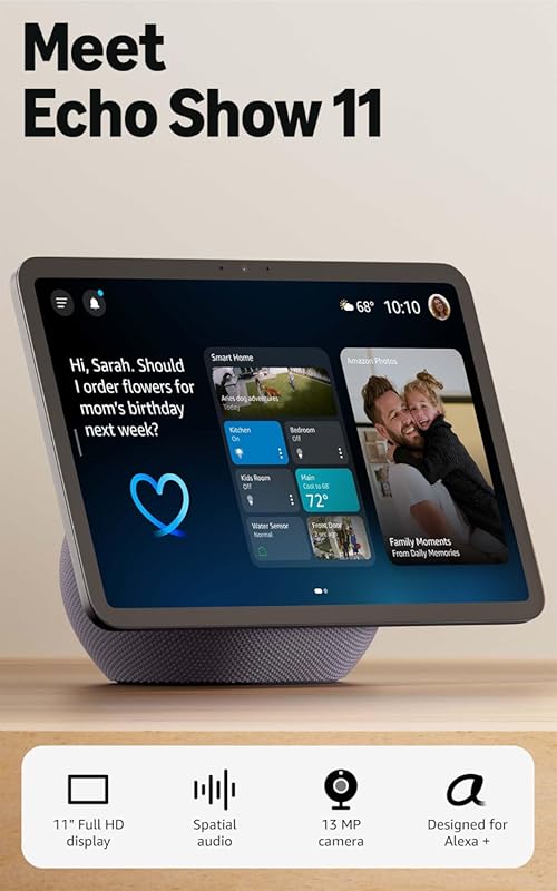 Amazon Echo Show 11 Newest Model with Vibrant Full-HD 11