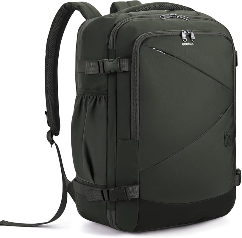 ECOHUB 30L Expandable Water Resistant Carry-On Backpack, Flight Approv