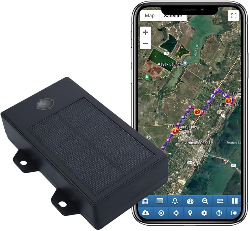 AccuTracking Solar GPS Tracker with 12,000mAh Battery, Magnetic, IP67 