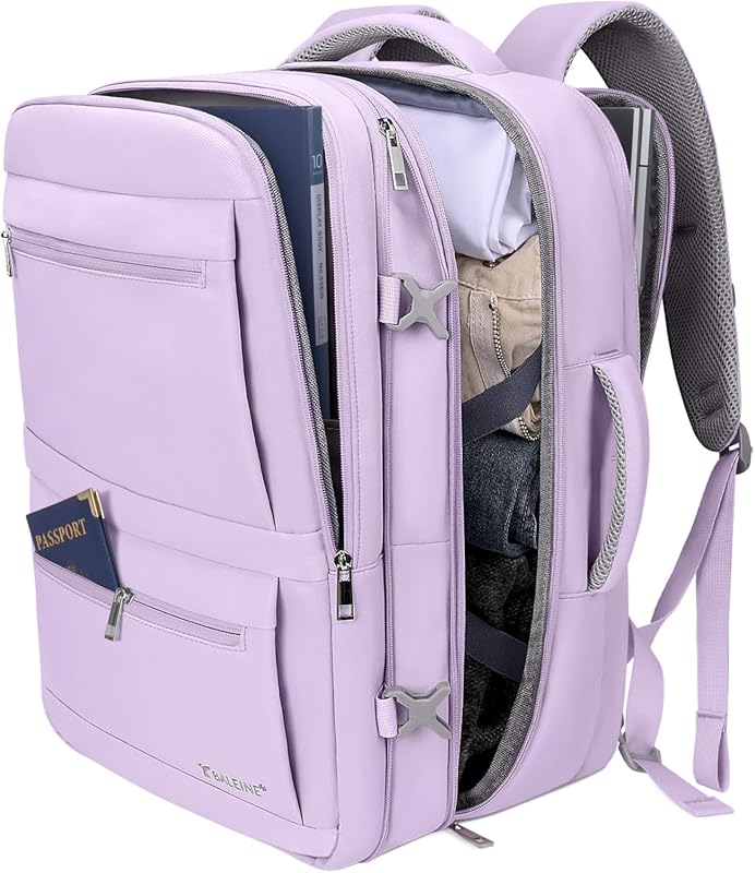 BALEINE XL Travel Backpack for Women and Men, Large Sturdy Carry-On La