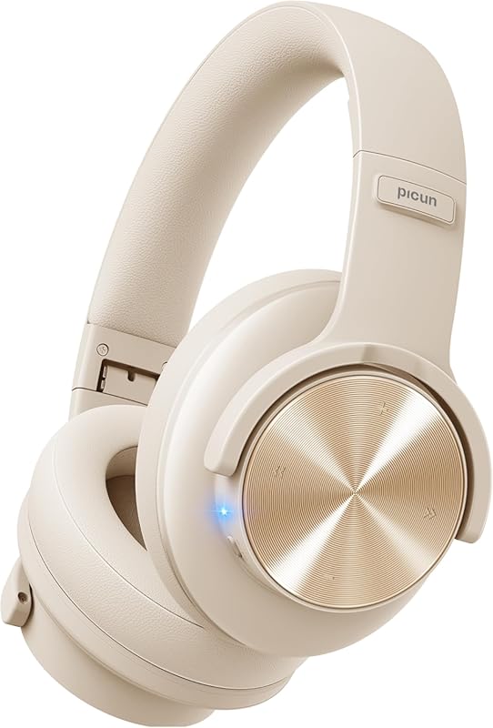 Picun B8 Bluetooth Headphones with 120H Playtime, 3 EQ Modes, Low Late