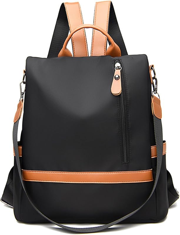 Black Anti-Theft Fashion Backpack Purse for Women, Multi-Purpose Trave