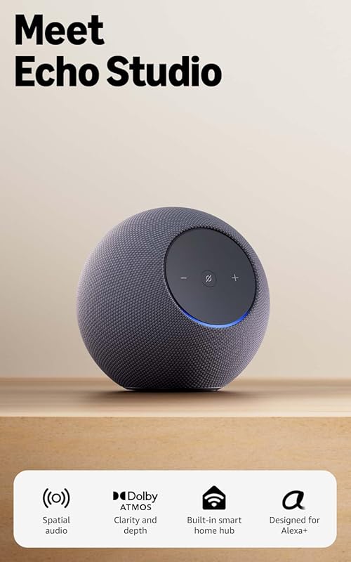 Amazon Echo Studio Newest Model Compact Smart Speaker with Immersive S