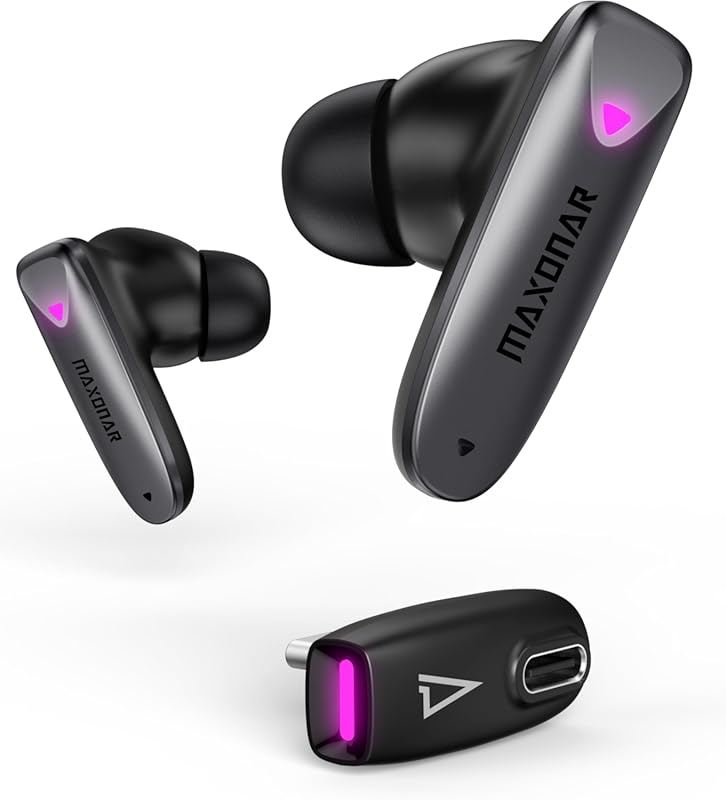 Maxonar Wireless Gaming Earbuds for PS5, Quest 3S/3/2 with Updated Chi