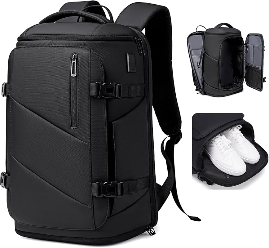 30L Flight Approved Water-Resistant Travel Backpack for Men, Fits 17 I