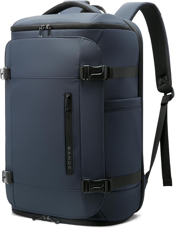 BANGE 40L Large Capacity Travel Backpack with Shoe Compartment, Fits 1