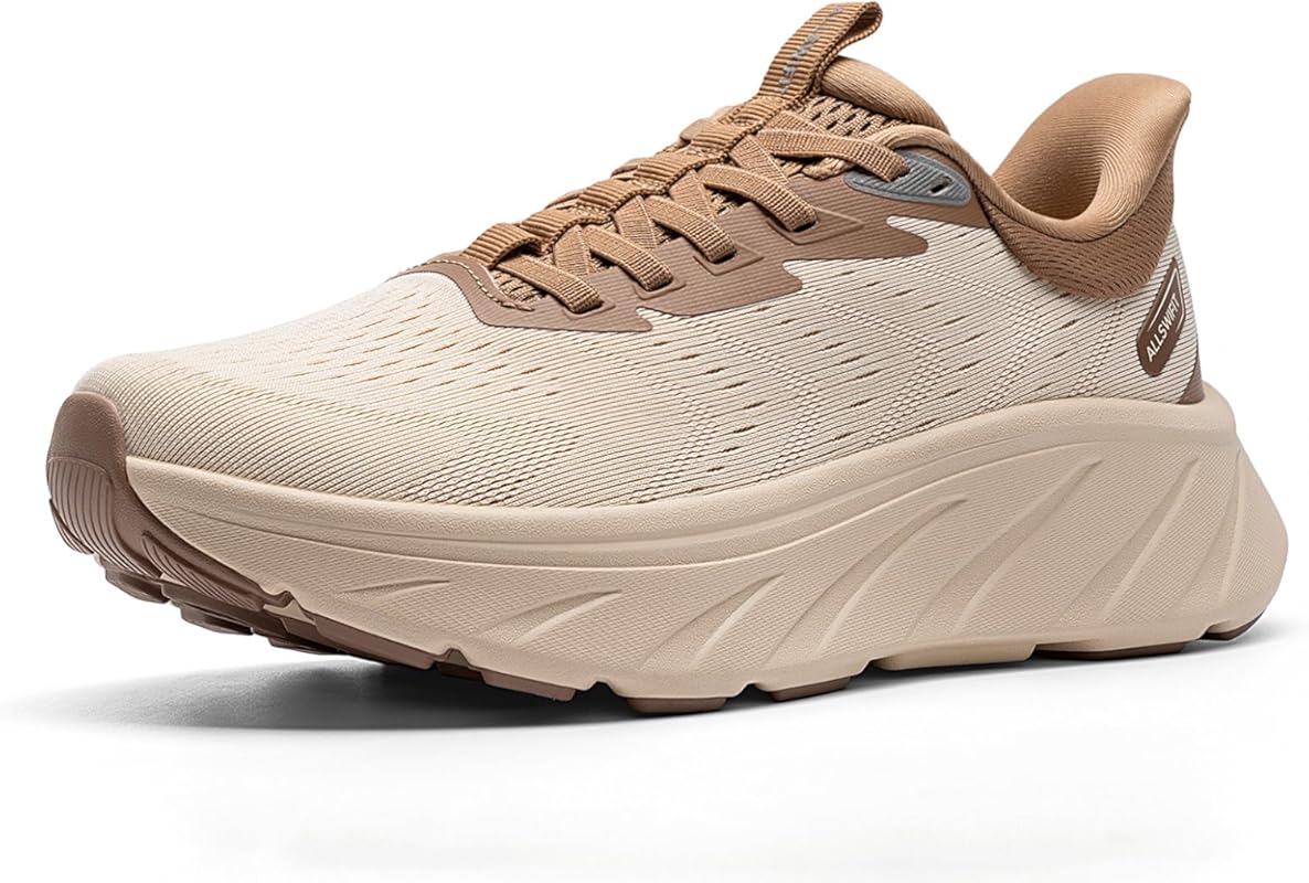 Women's Slip-On Stability Walking Shoes with Cushioned Sole, Non-Slip 