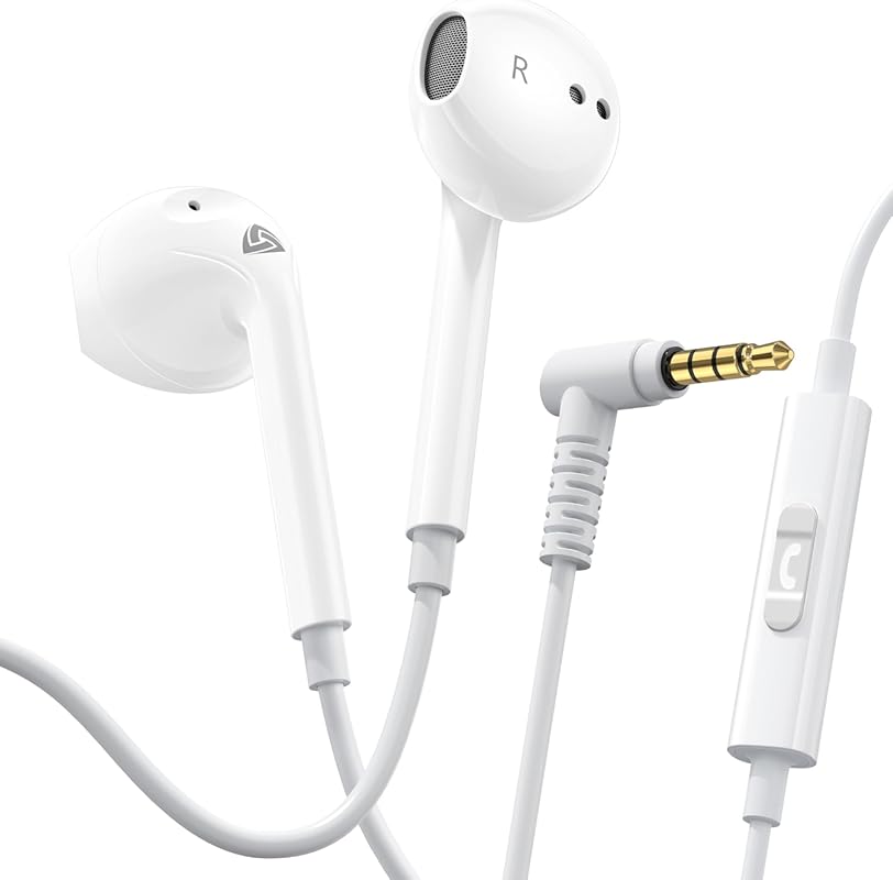 LUDOS ZENITH Wired Earbuds with Microphone, 2-Year Warranty, 3.5mm Jack