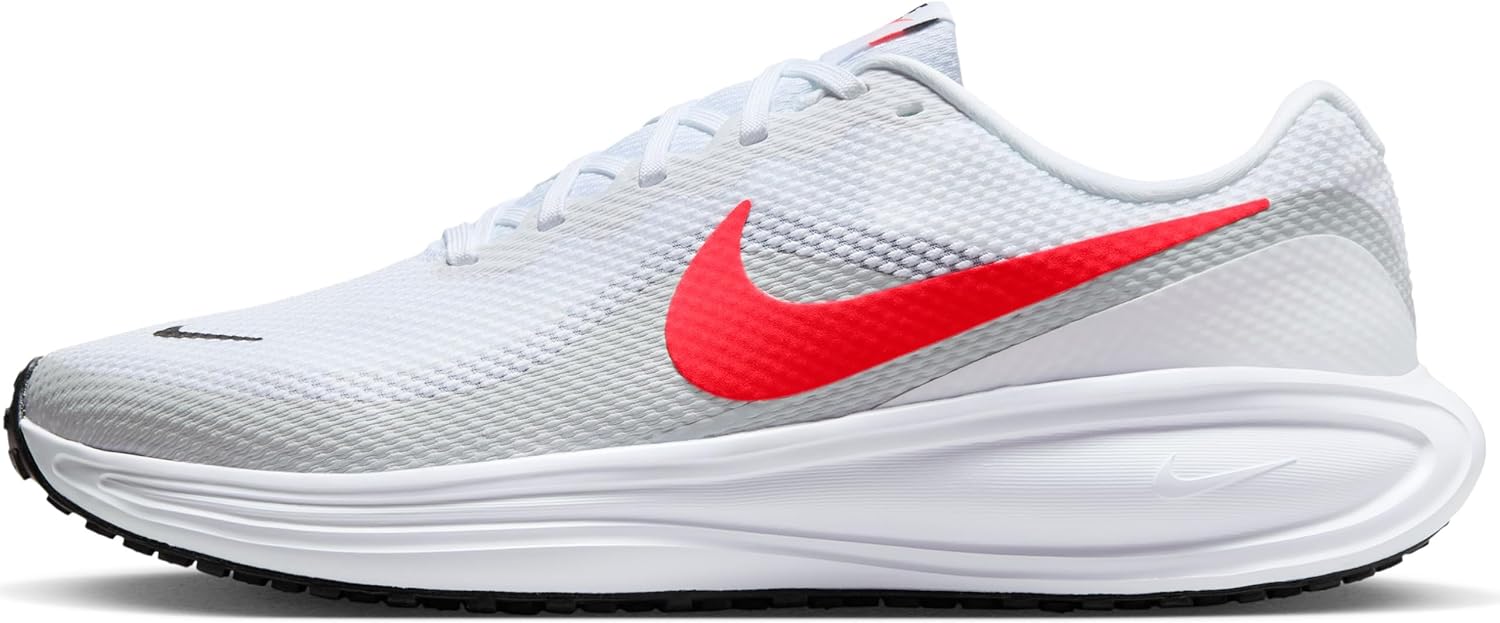 Nike Men's Revolution 8 Road Running Shoes with Breathable Mesh and Du