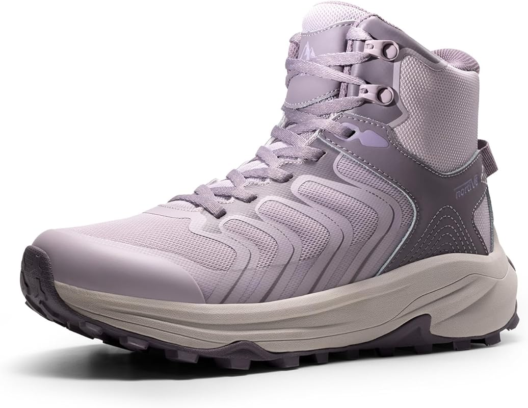 NORTIV 8 Women's Waterproof Hiking Boots with Arch Support, Lightweigh