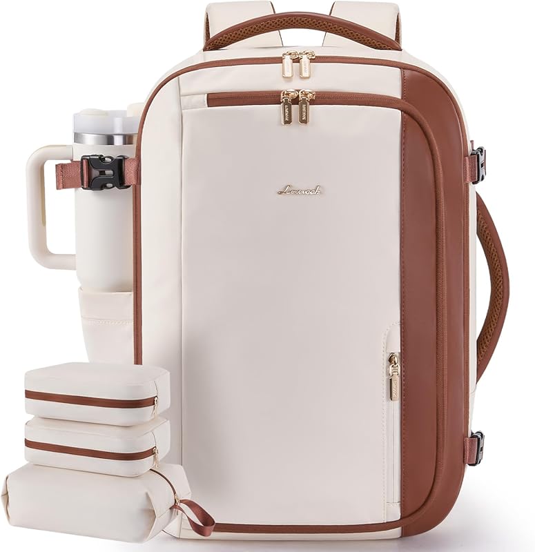 LOVEVOOK 40L Flight Approved Waterproof Travel Backpack with 3 Packing