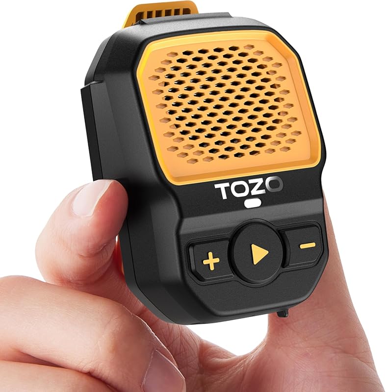 TOZO PM1 AI Smart Clip-On Bluetooth Speaker with 20-Hour Playtime, Bui