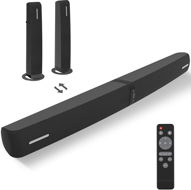 90W Smart TV Soundbar with Bluetooth, ARC, Optical, AUX, Auto Volume B