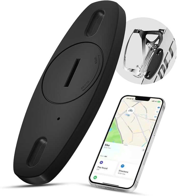 Eelexa 2024 Apple Find My Bike Tracker, Hidden Waterproof GPS Tag with