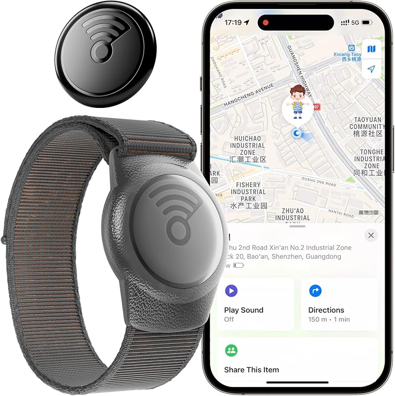 GPS Tracker for Kids, Teens, Special Needs, Elderly with Anti-Removal,