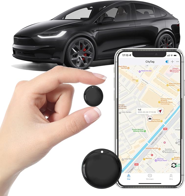 Mini GPS Tracker for Vehicles, Real-Time Tracking, No Monthly Fee, No