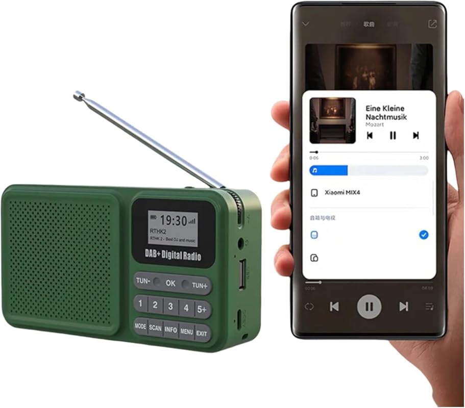 Emergency Digital DAB/DAB+ Solar Radio with Bluetooth 5.0, Rechargeabl