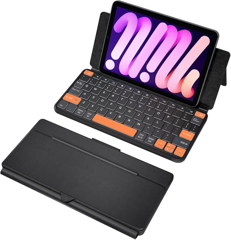Universal Travel Keyboard Plus Dual Bluetooth Wireless Portable Keyboa