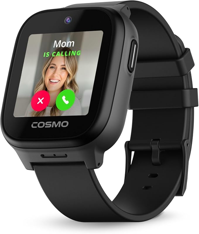 JrTrack 5 Kids Smart Watch by Cosmo with Real-Time GPS, Calling, Texti