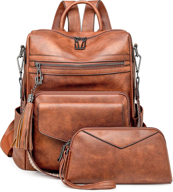 Stylish PU Leather Anti-Theft Backpack Purse for Women, Perfect for Wo