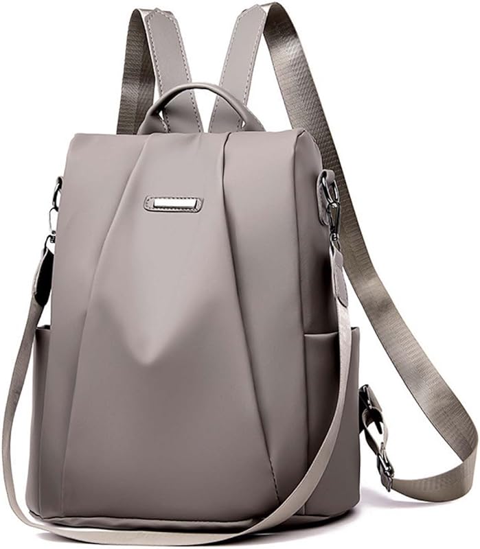 Khaki Women's Anti-Theft Backpack Purse with Replaceable Strap, Stylis