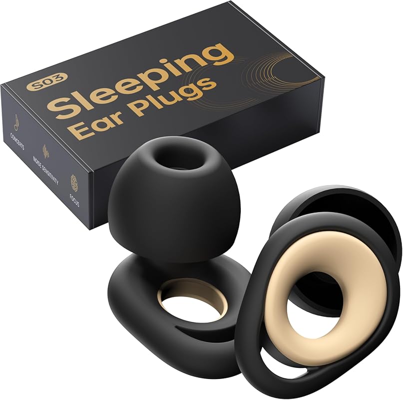 Reusable Silicone Ear Plugs for Sleeping Noise Cancelling, High Fideli