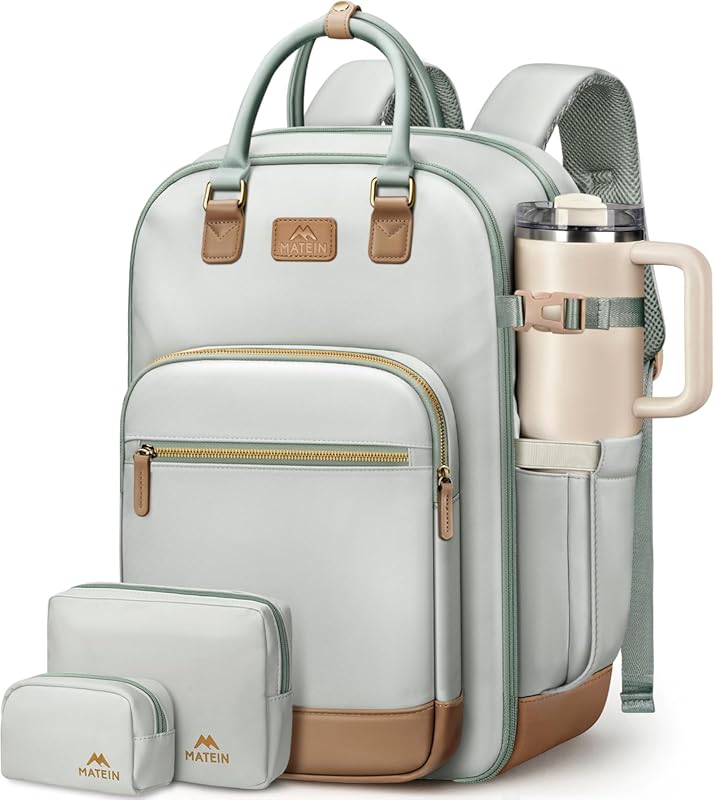 MATEIN HER Personal Item Backpack with Detachable Shoe Compartment and