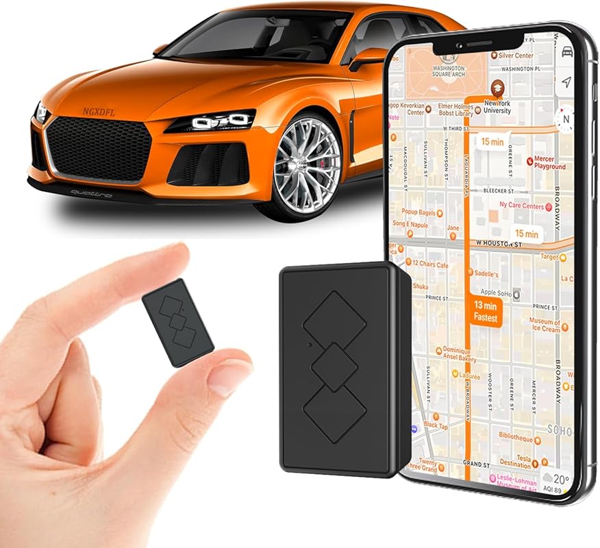 Mini Car GPS Tracker with Portable Magnetic Design, Real-Time Tracking