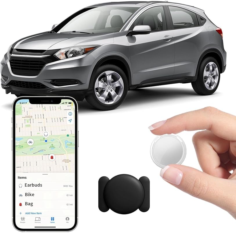 Mini GPS Tracker for Car with Apple Find My, Real-Time Global Locator,