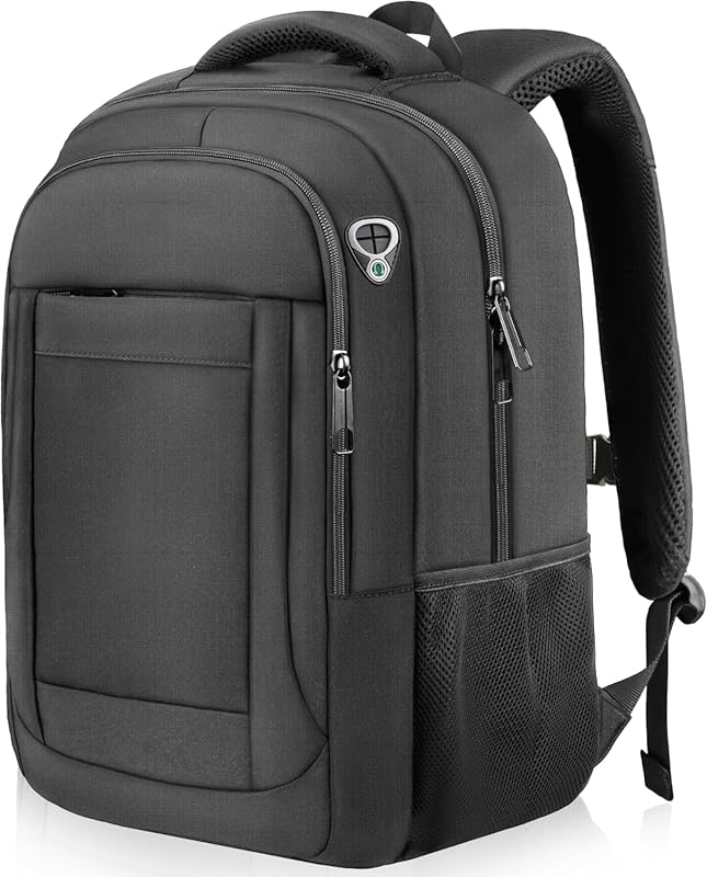 Large 17 Inch Travel Laptop Backpack with Anti-Theft Design, Slim Stur