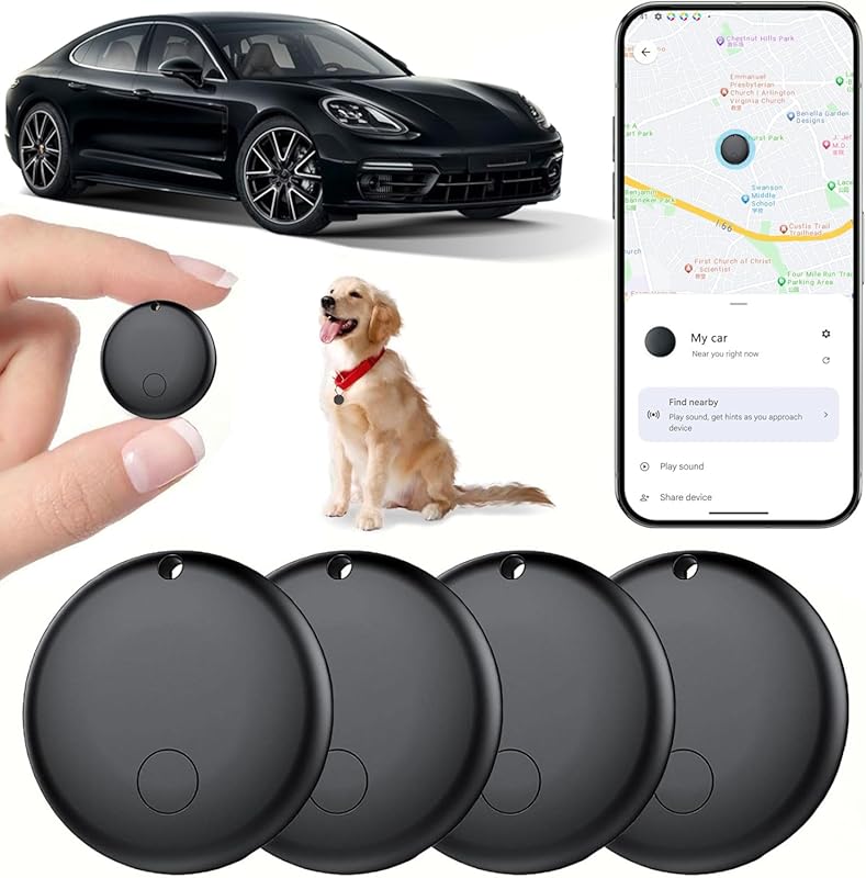 Android 2-Pack GPS Tracker for Vehicles and Personal Items, Hidden Dev