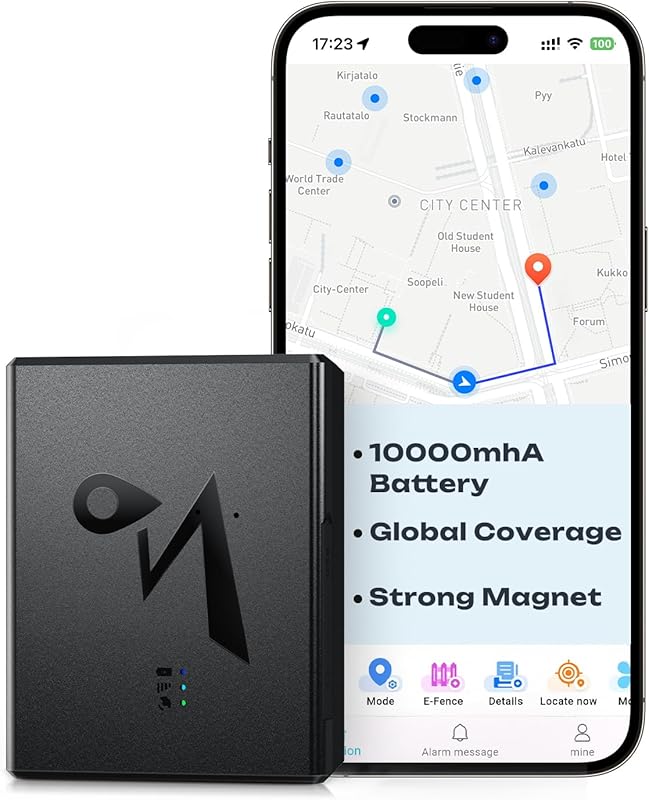 CXK 4G LTE GPS Vehicle Tracker with 6-Month Battery, Strong Magnet, 90