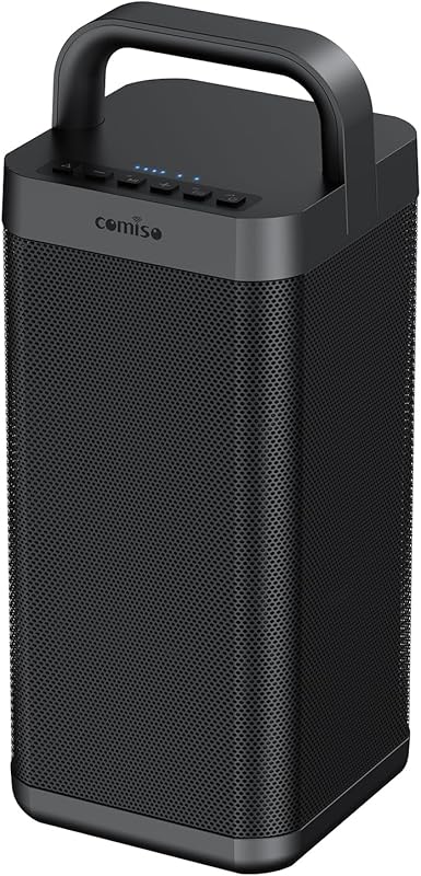COMISO Portable Bluetooth Speaker with 150W Peak, Deep Bass, IPX6 Wate