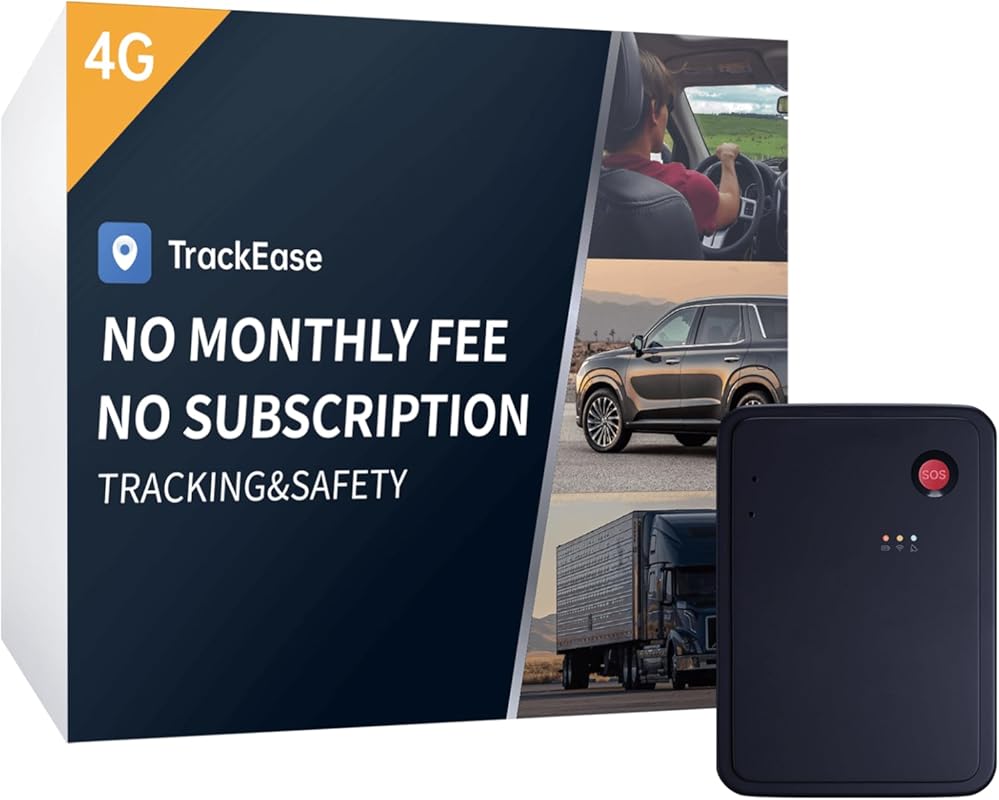 GPS Vehicle Tracker No Subscription with 120-Day Battery, Real-Time Lo