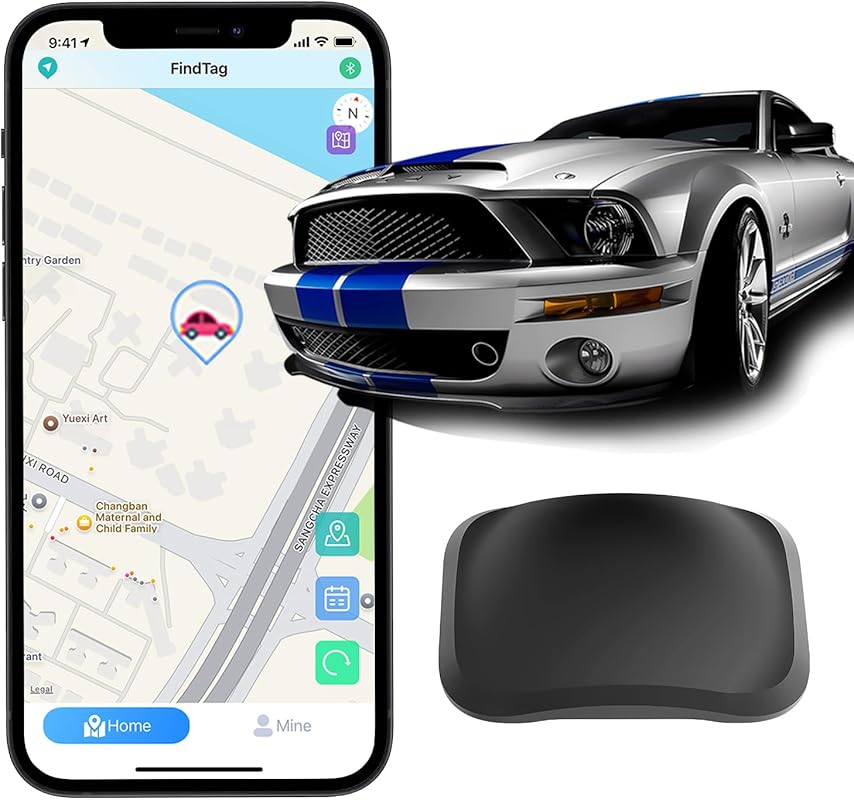Real-Time Mini GPS Vehicle Tracker with Weatherproof Magnetic Case, No