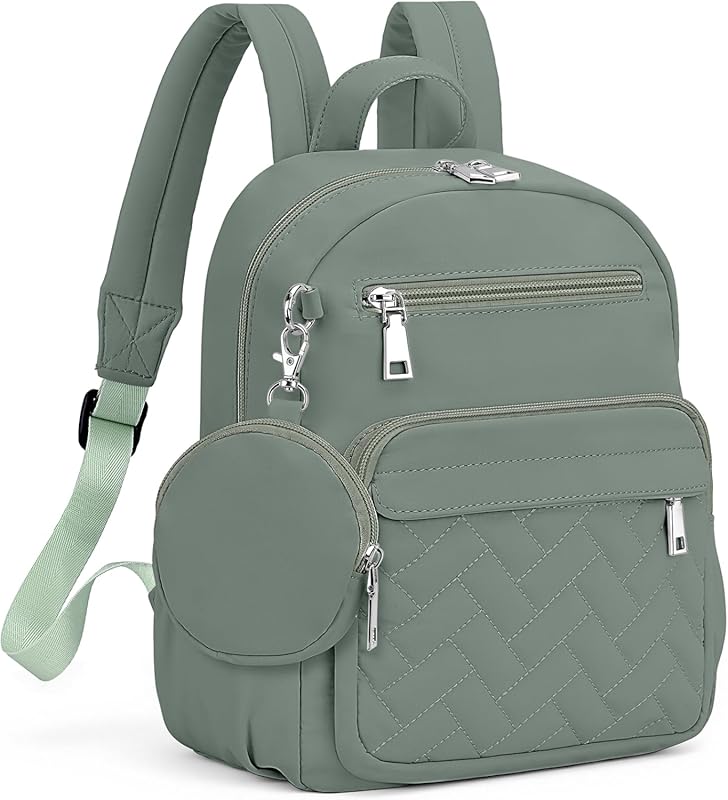 Lightweight Mini Waterproof Anti-Theft Backpack for Women with Coin Pu