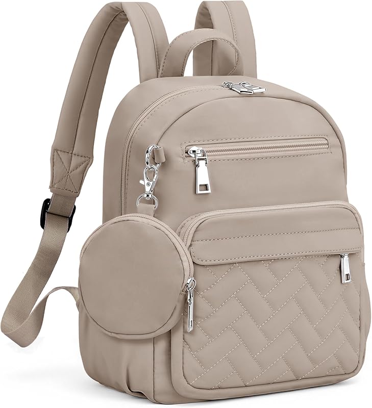 Small Waterproof Anti-Theft Mini Backpack Purse with Coin Pouch for Tr