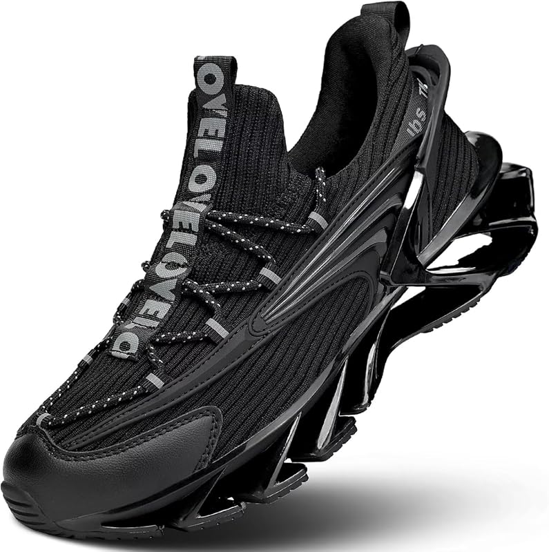 Men's Casual Lace-Up Walking Shoes with Non-Slip Sole for Running, Ten