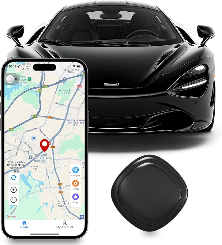 Portable Magnetic GPS Tracker for Vehicles, Kids, Dogs with No Subscri