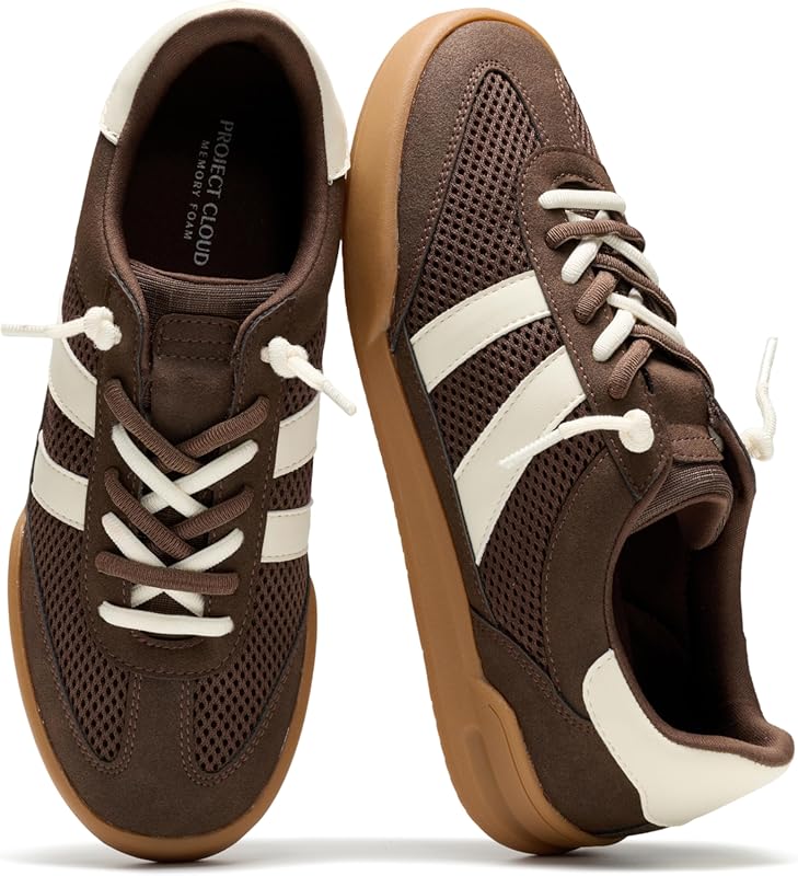 Project Cloud Verdy Genuine Leather Casual Sneakers for Women, Memory 