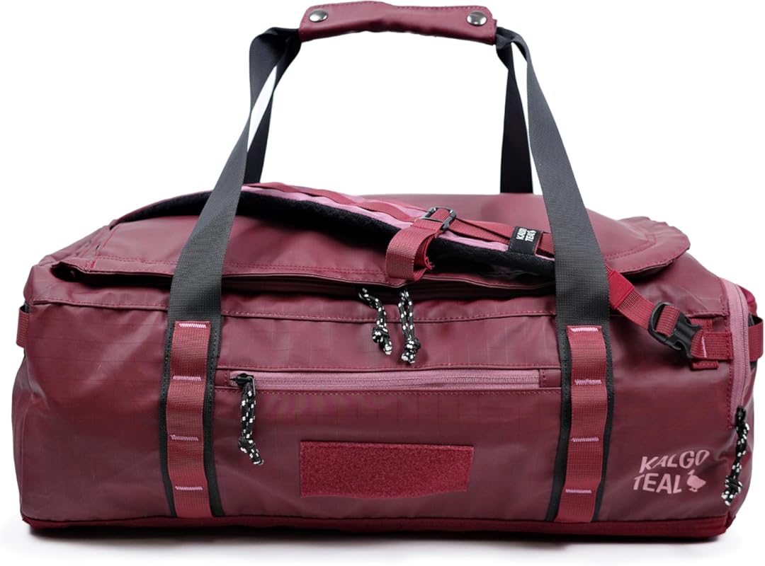 Utility 40L Convertible Water Repellent Duffle Backpack for Travel, Gy