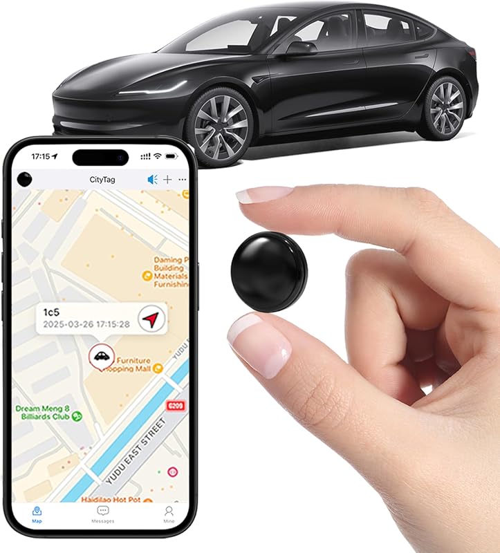Compact GPS Tracker for Vehicles with Hidden Design, Real-Time Locatio