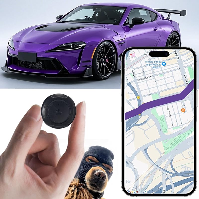 Portable Magnetic GPS Tracker for Vehicles, Kids, Dogs, and Trucks wit