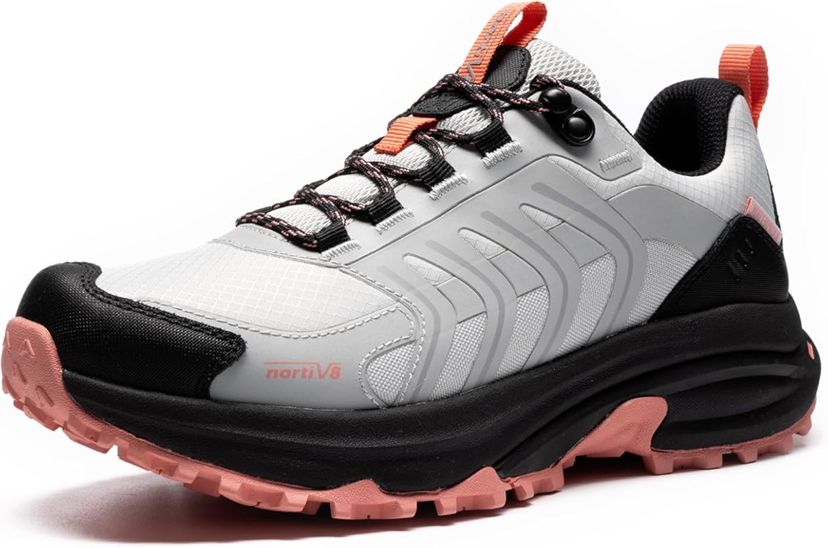 NORTIV 8 Women's Waterproof Lightweight Hiking Shoes for All-Day Comfo