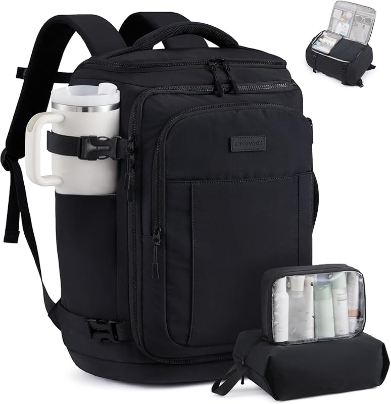 LOVEVOOK 25L Lightweight Airline Approved Carry On Backpack with Packi