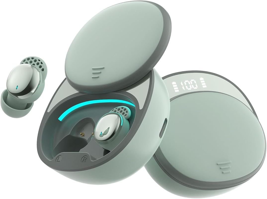 Sleep Earbuds for Side Sleepers with Noise Blocking, LED Power Display