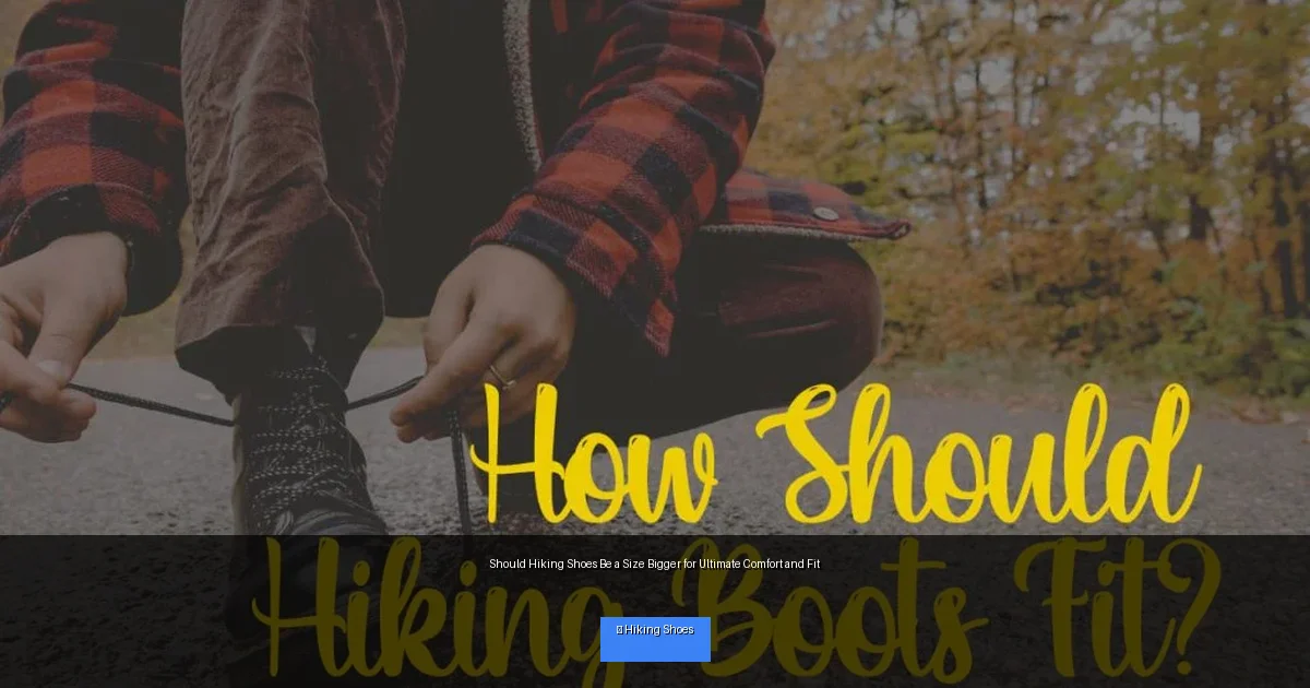 Should Hiking Shoes Be a Size Bigger for Ultimate Comfort and Fit