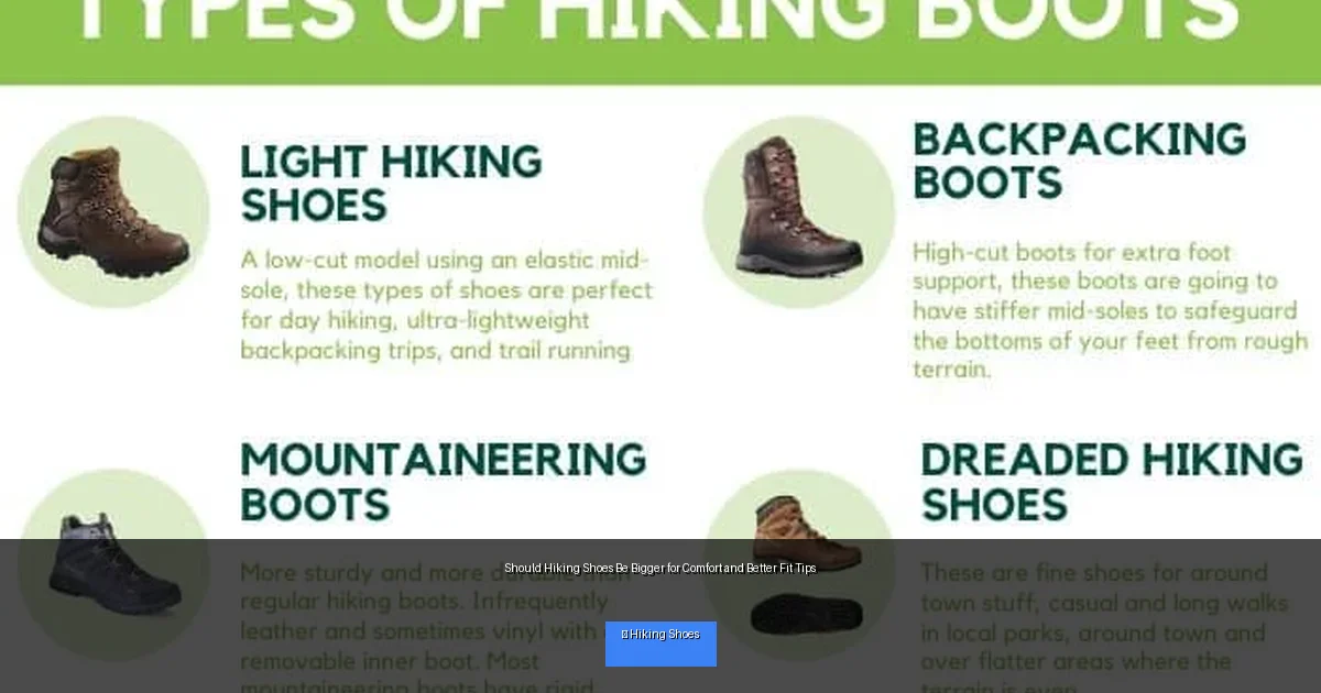 Should Hiking Shoes Be Bigger for Comfort and Better Fit Tips